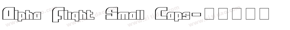 Alpha Flight Small Caps字体转换